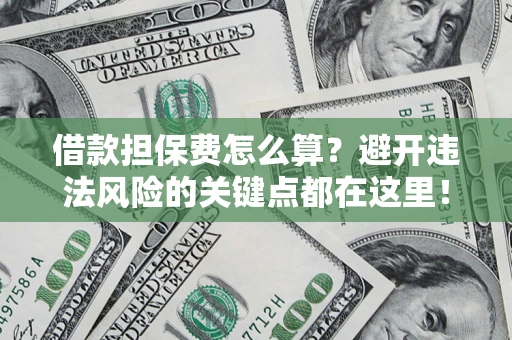 济南借款担保费怎么算？避开违法风险的关键点都在这里！