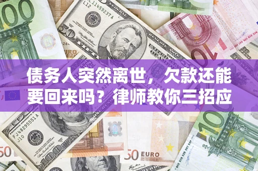 济南债务人突然离世，欠款还能要回来吗？律师教你三招应对