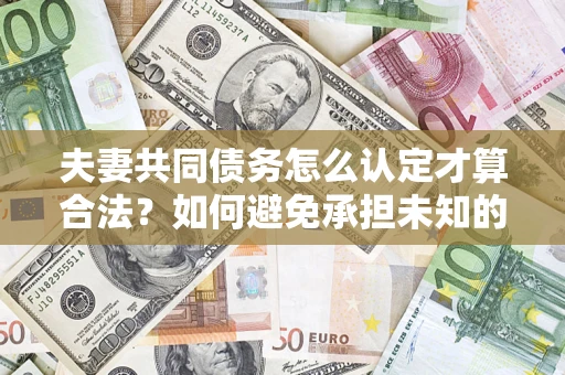 济南夫妻共同债务怎么认定才算合法？如何避免承担未知的债务风险？