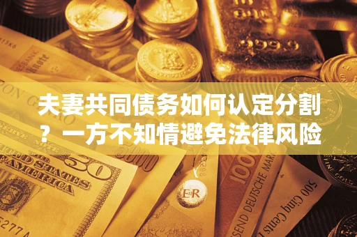 济南夫妻共同债务如何认定分割？一方不知情避免法律风险必看！